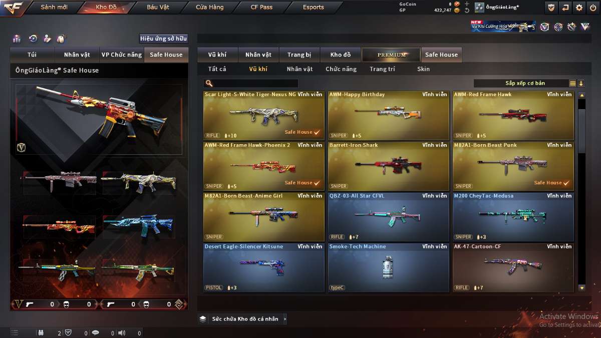 shop acc cf uy tin gia re